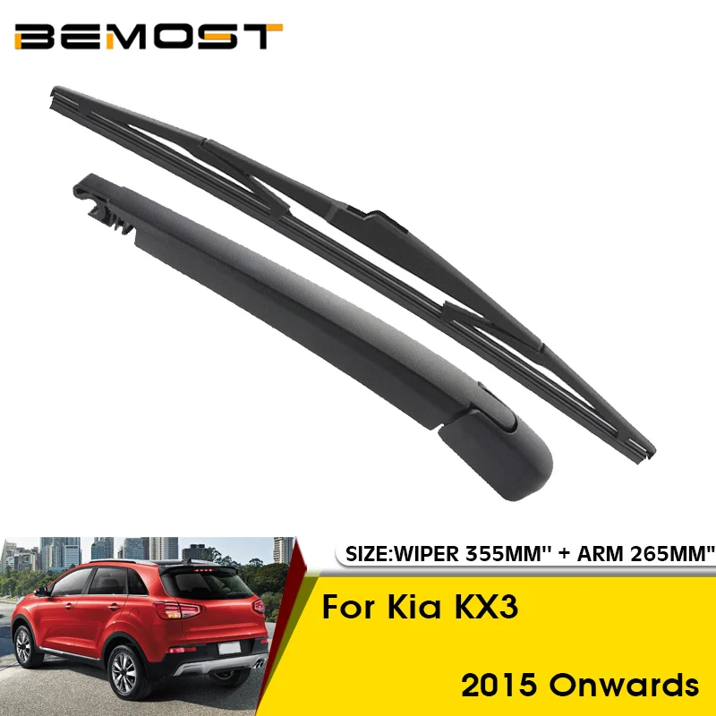 

Car Wiper Blade For Kia KX3 2015 Onwards Rear Back Windshield Windscreen Rear Wiper 355mm+Arm 265mm Car Accessories