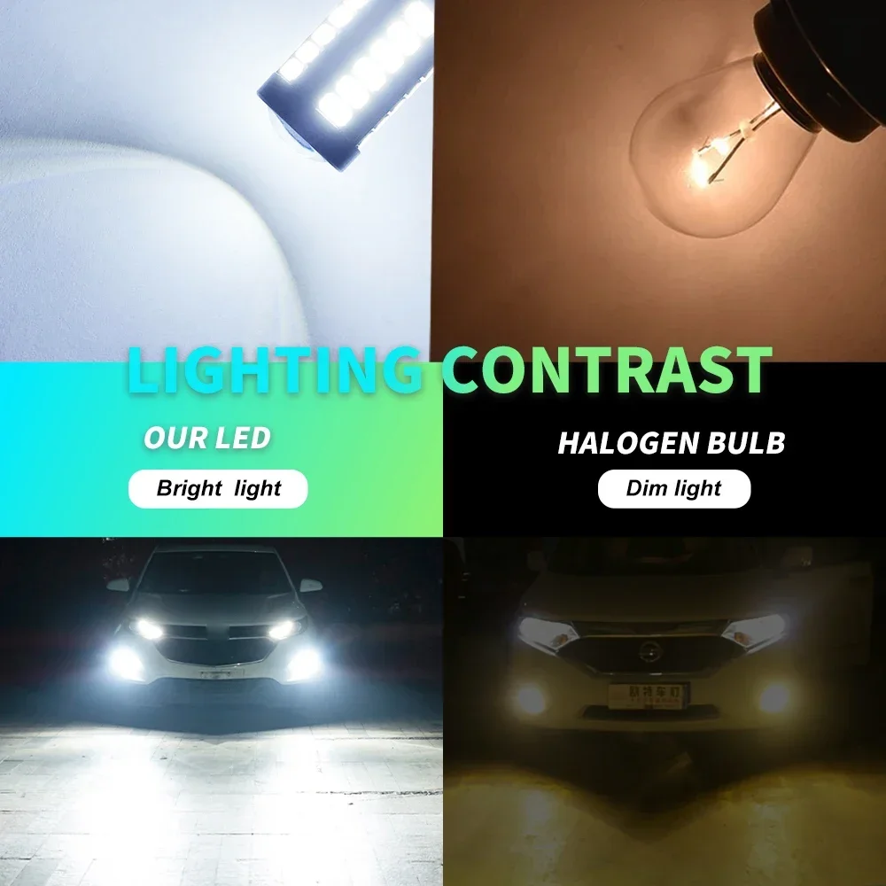 H11 H8 9006 HB4 9005 HB3 PSX24W H16 PSX26W P13W 5730 LED Auto Lamp Car Anti Fog Light Bulb 6000K Yellow Not for Headlights led bulb led fog light led light fog and headlight bulbs 2Pcs