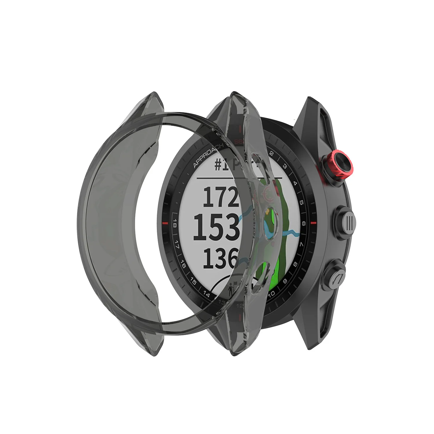 Garmin Approach S62용 커버 팔찌 베젤 프레임 스크린 프로텍터 Garmin Approach S62 케이스 2 in 1 스마트 워치용 유리 필름