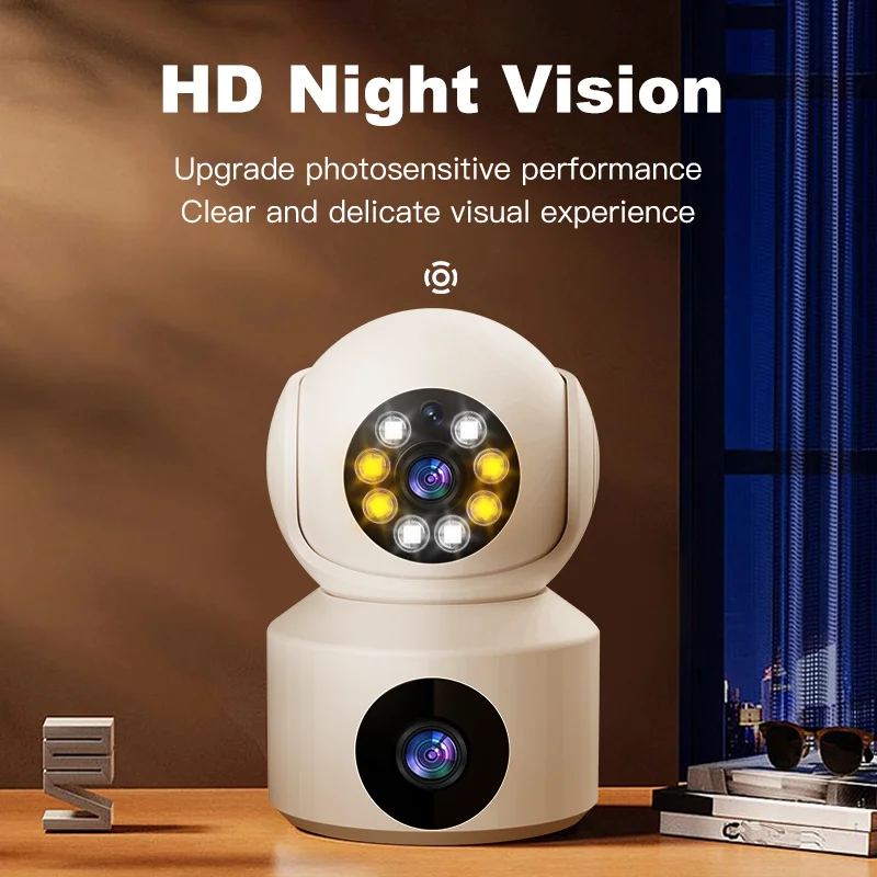 WiFi IP Camera PTZ Dual Lens 2.4G 1080P Night Vision Two-Way Voice Cloud Storage Indoor Outdoor Security Monitoring Baby Monitor 6