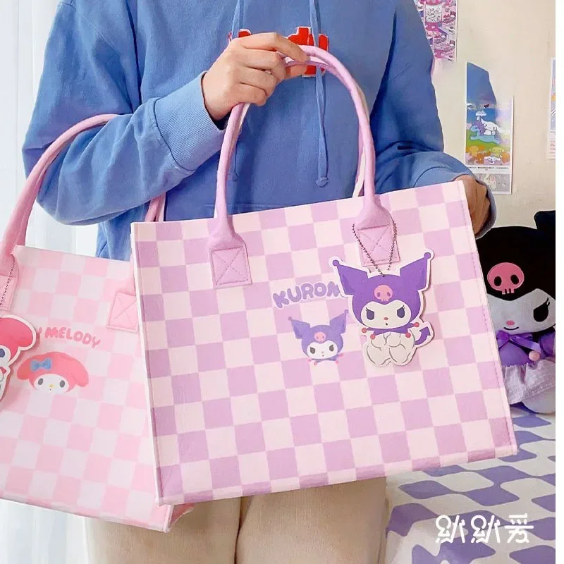 

Sanrio Kuromi Cinnamoroll My Melody сумка большой емкости милый мультяшный бэнто сумка безопасный комфорт Универсальный друг Девушки Подарки