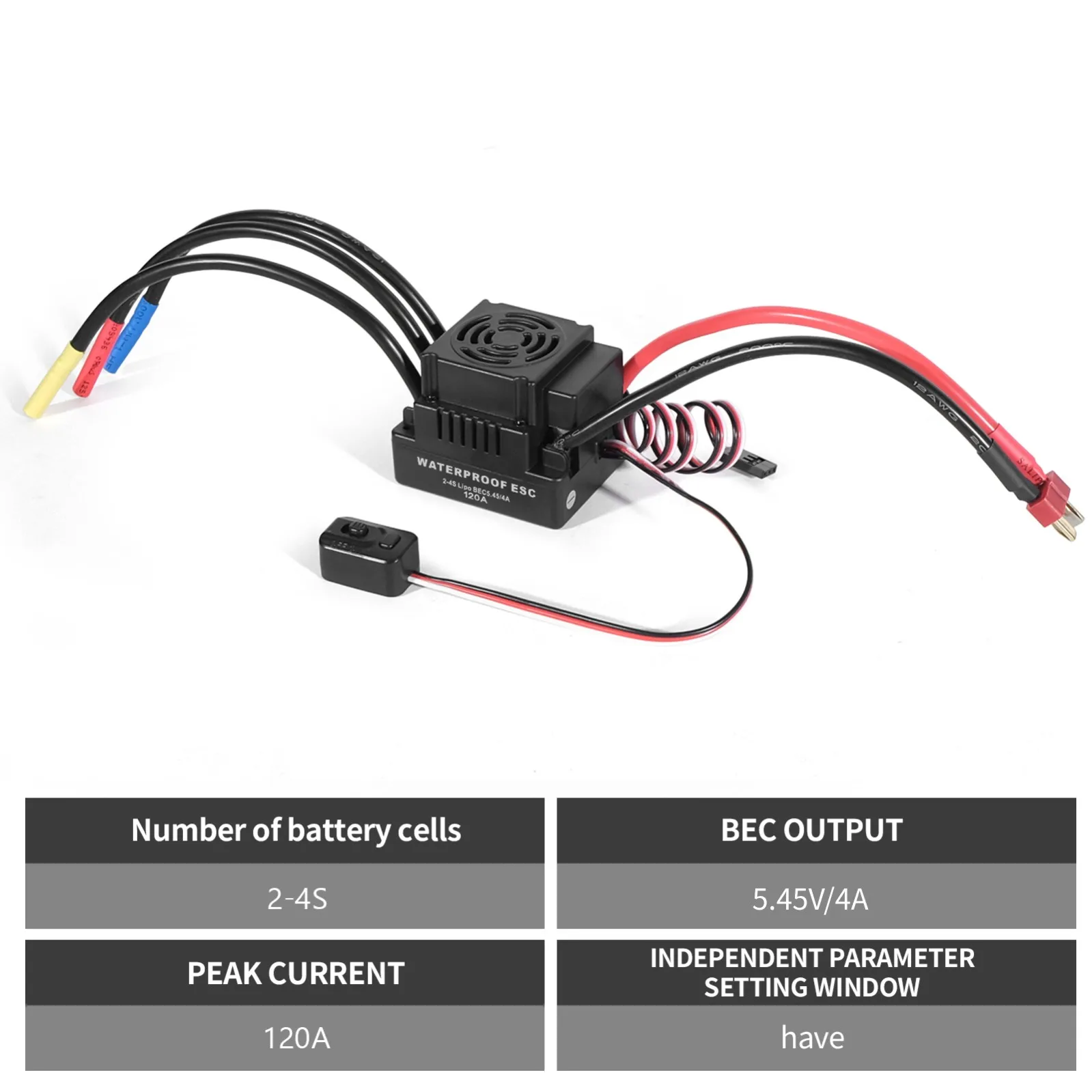 ESC 60A/80A/120A avec prise XT60 ou T Plug pour RC