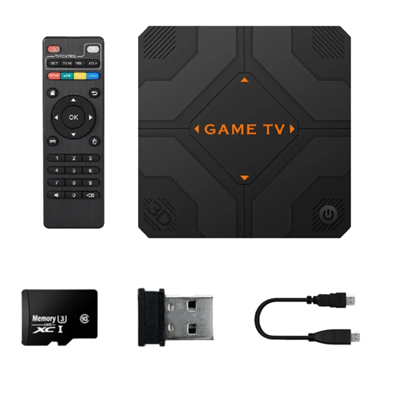 V5 레트로 게임 콘솔, 45000 게임, 듀얼 핸드헬드 게임 콘솔, TV 박스 게임 컨트롤러, 홈 게임 시스템, 64G