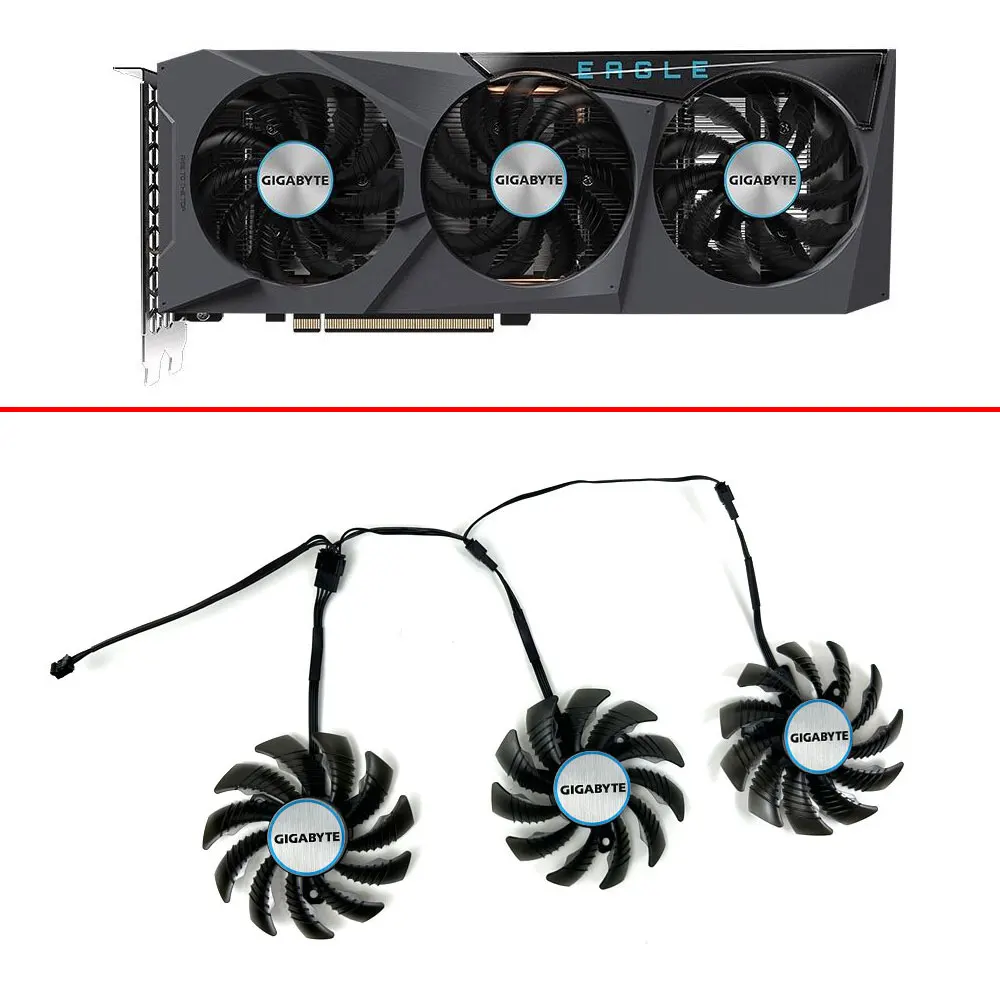 Ventola Di Raffreddamento Per Gigabyte Radeon Rx6700 Xt Eagle Rx 6600 Rx6500 Ventole Per Schede Video 78Mm 4Pin Muslimact128010Su Radeon Rx 6650