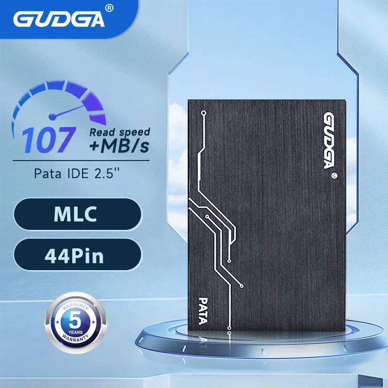 

GUDGA Pata IDE 2.5'' SSD MLC Flash 44pin 8G 16GB 32GB 64GB 128GB Aluminium Internal Solid State Drive For Laptop Desktop