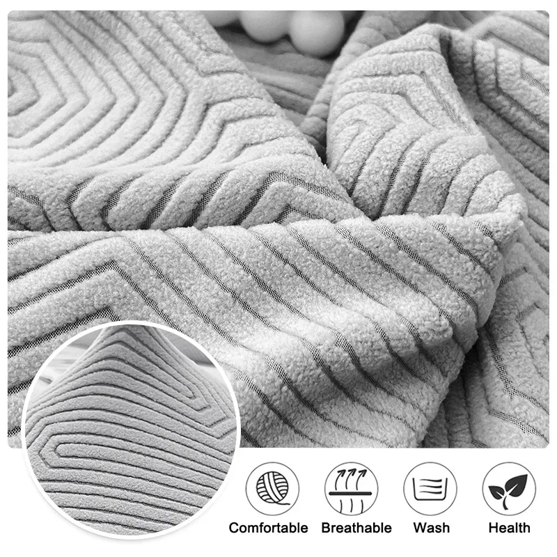 Jacquard Couch Cushion Cover Sectional Sofa Slipcover with Chaise Lounge L Shape Non Slip Stretch Sofa Cover with Elastic Bottom 5