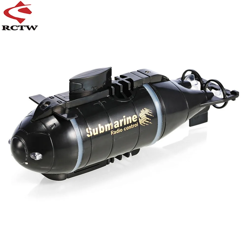 RC Submarine RC Boat Updated Version Happycow 777-216 Mini RC Submarine Speed Boat Remote Control Drone Pigboat Simulation Model Gift Toy Kids