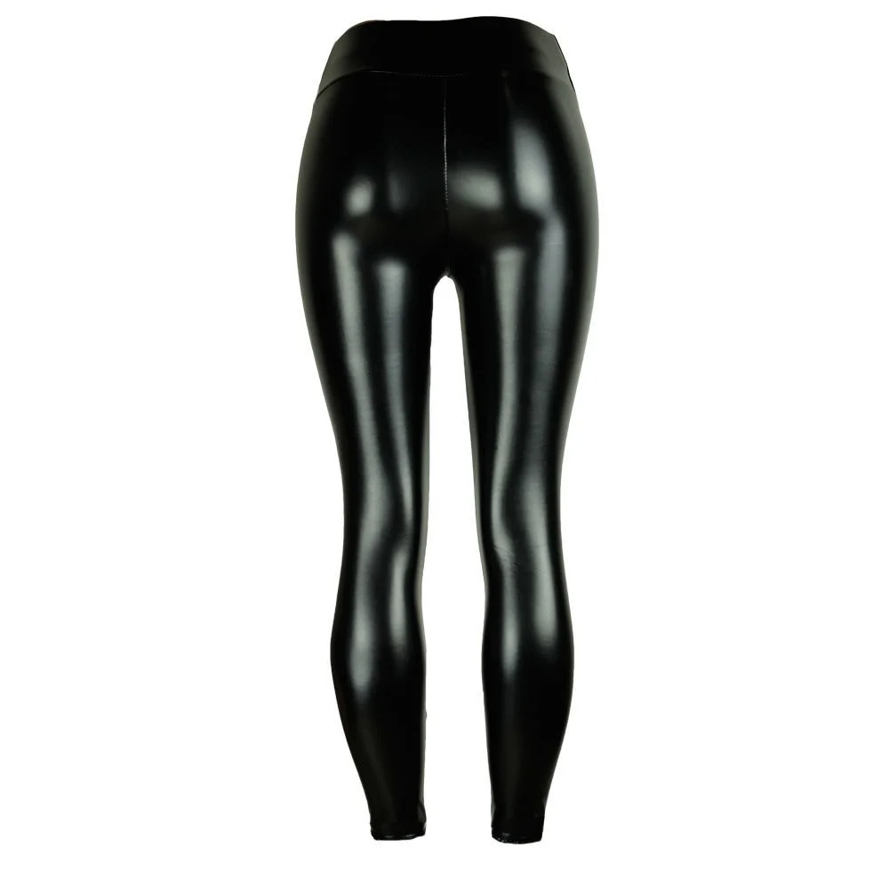 Gloss Open Crotch Invisible Zipper Women Leggings women leggings