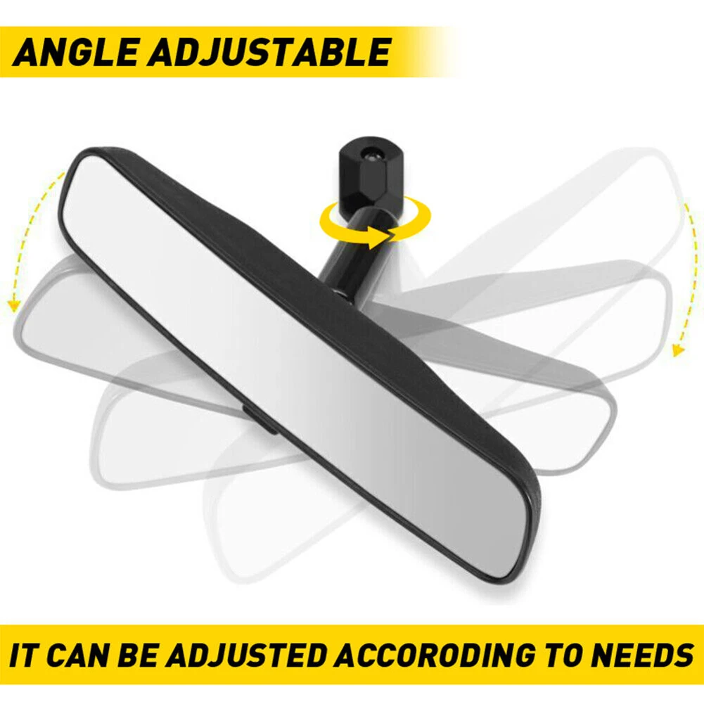 10 Inch Inner Mirror Easy To Install Inside Rearview Mirror ABS Glass Interior Rearview Mirror Car Accessories for Universal Car