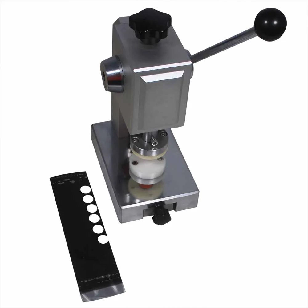 

brand Small Manual Hand Coin Press Machine Disc Punching for Cell Electrode and Separator