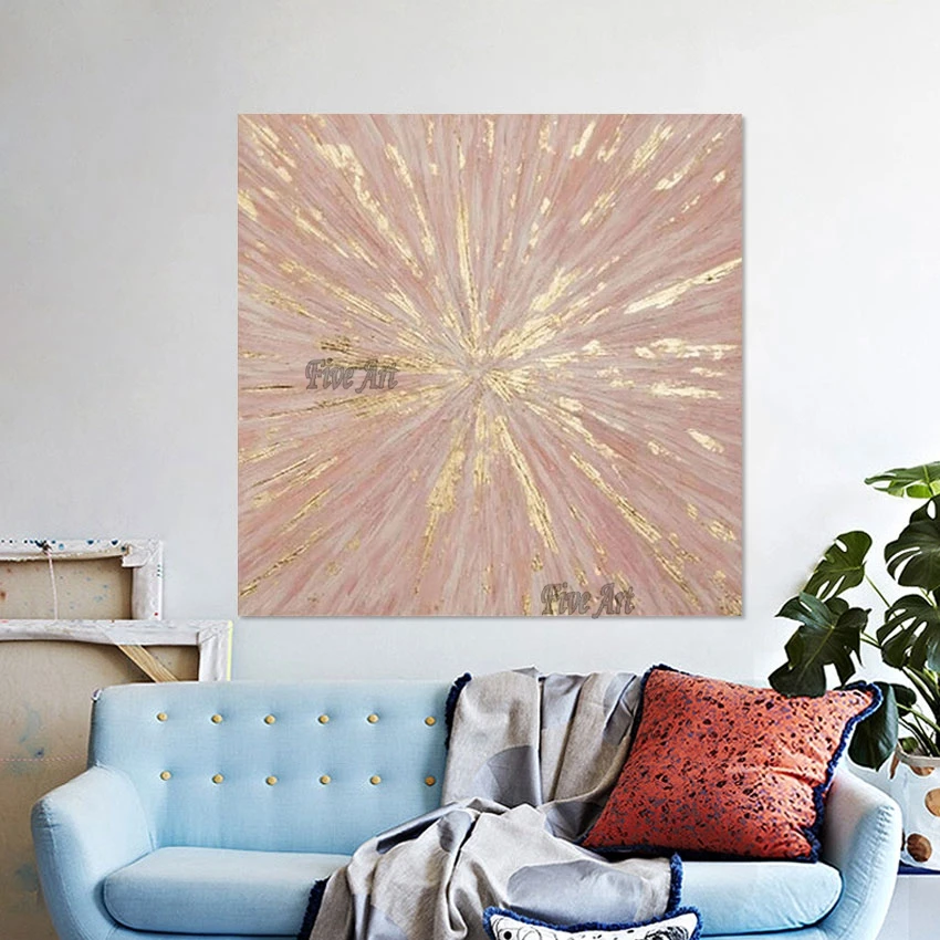 

Modern Art Gold Foil Texture Abstract Wall Decor Dropshipping Canvas Hand Painted Artwork Wholesale Of 3d Pictures No Framed