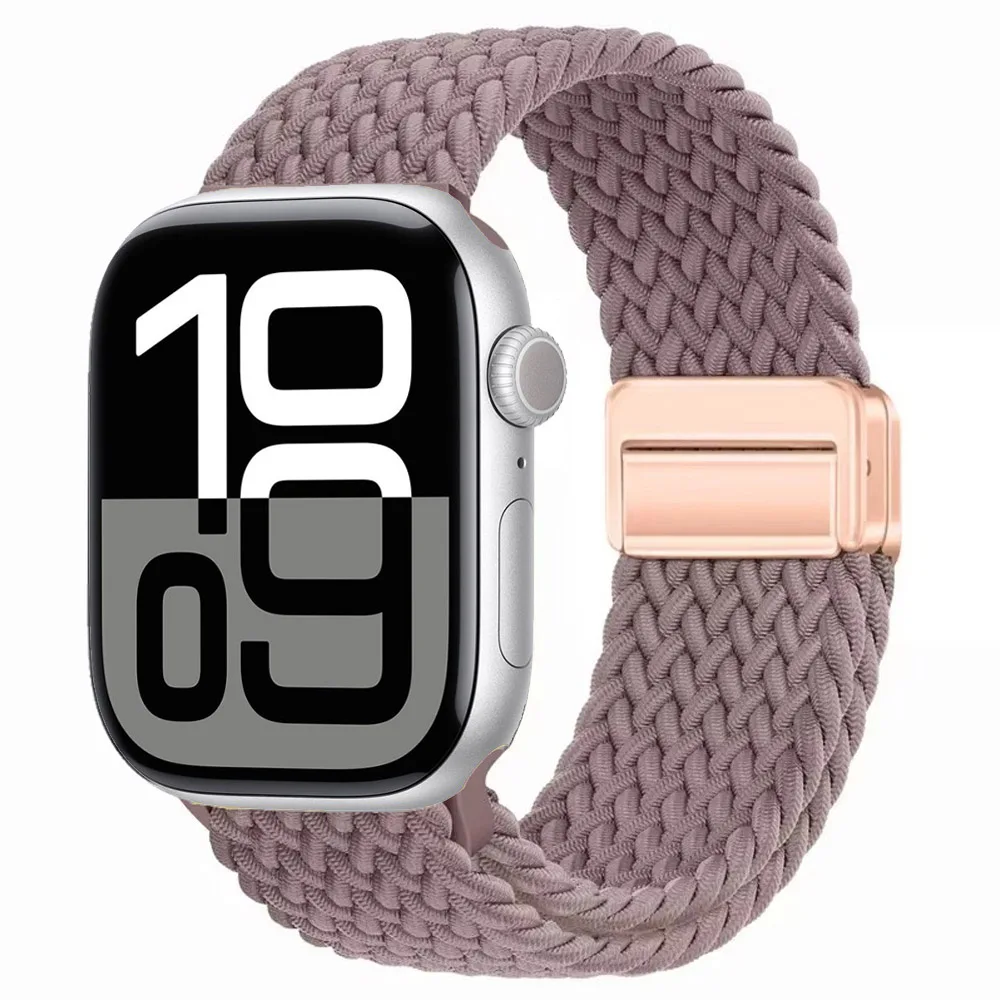 Nylon Braided Magnetic Strap for Apple Watch - Comfortable and Stylish Design