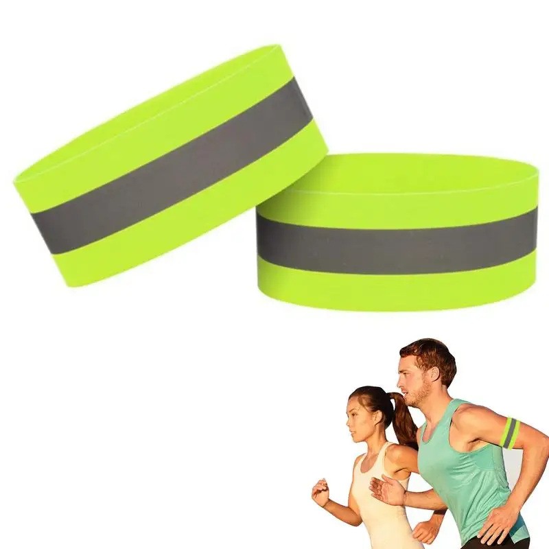 

Reflective Bands For Night Walking Elastic Reflective Strap Armband Safety Reflector 2Pcs Safety Protection Reflective Gear For