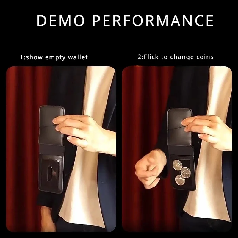 Flick Wallet Accessory Tejinaya Magician Wallet Close Up Street Illusions magic tricks props Comedy Gimmick Mentalism