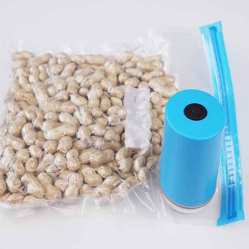 

Manual Air Pump Food Vacuum Compression Bag With Valve Grain Sealed Air Extraction Bag Cooked Food Fresh-Keeping Bag