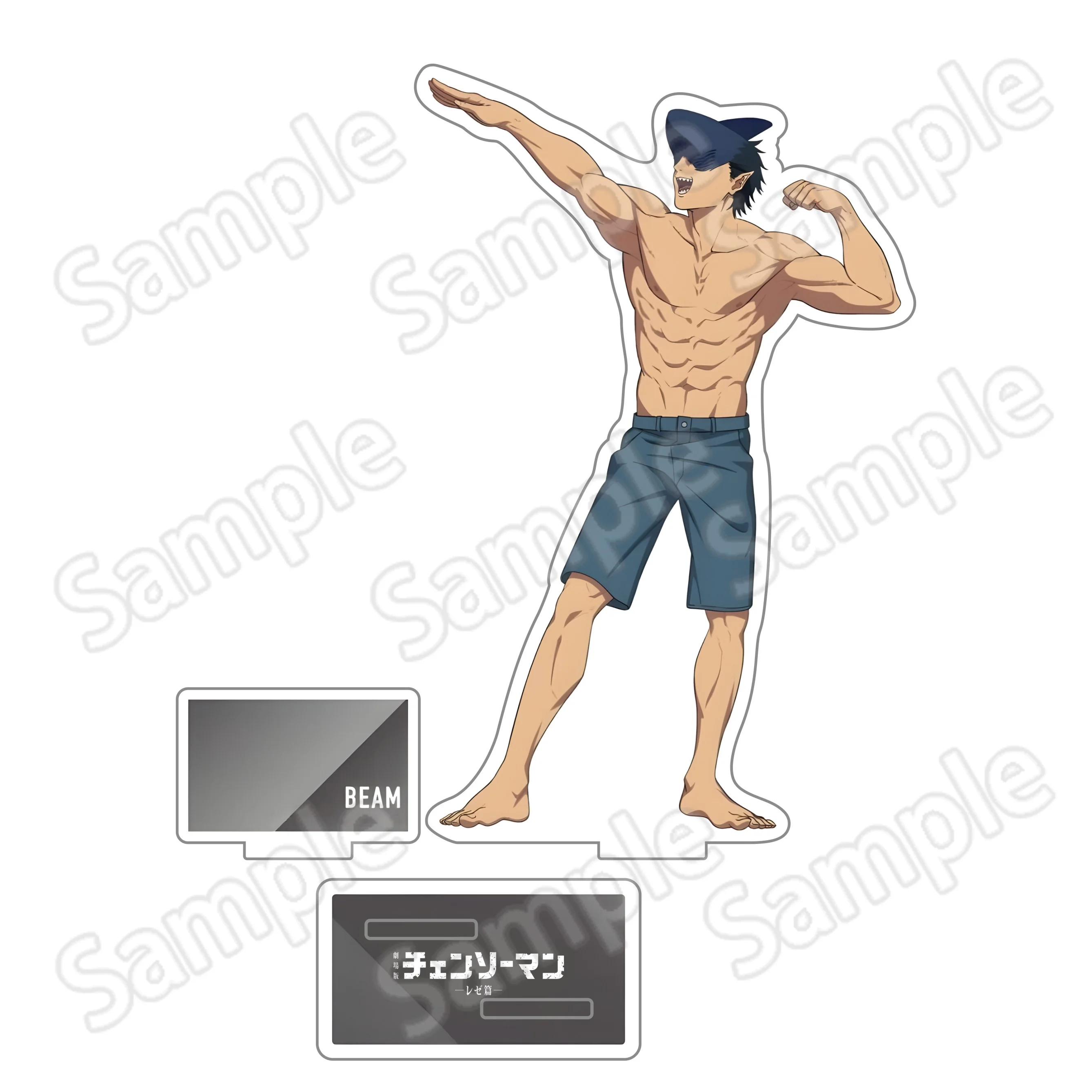 Chainsaw Man 15CM Doppelschlitz-Acrylständer Anime-Figur Desktop-Dekoration Otaku-Fans Sammlerstück Geschenkmodell Spielzeug – Detail 2