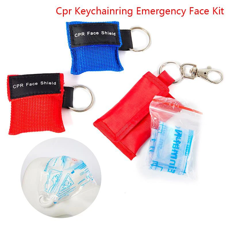 Emergency Cpr Face Shield Mask Emergency Keychain First Aid First