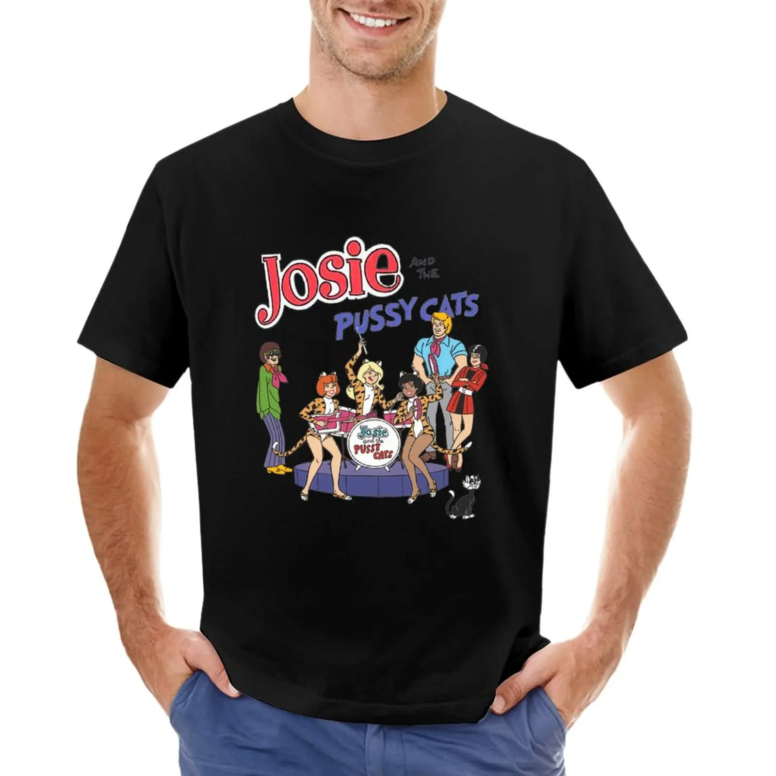 

Josie And The Pussycats T-Shirt Anime t-shirt oversized t shirts black t shirts Blouse plain white t shirts men