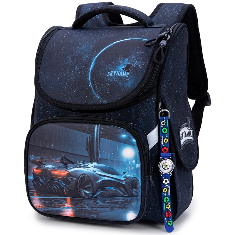 

Orthopedic Backpacks For School Boys Cartoon Car Children School Bag Kids Satchels Primary Students Bookbag mochila escolar