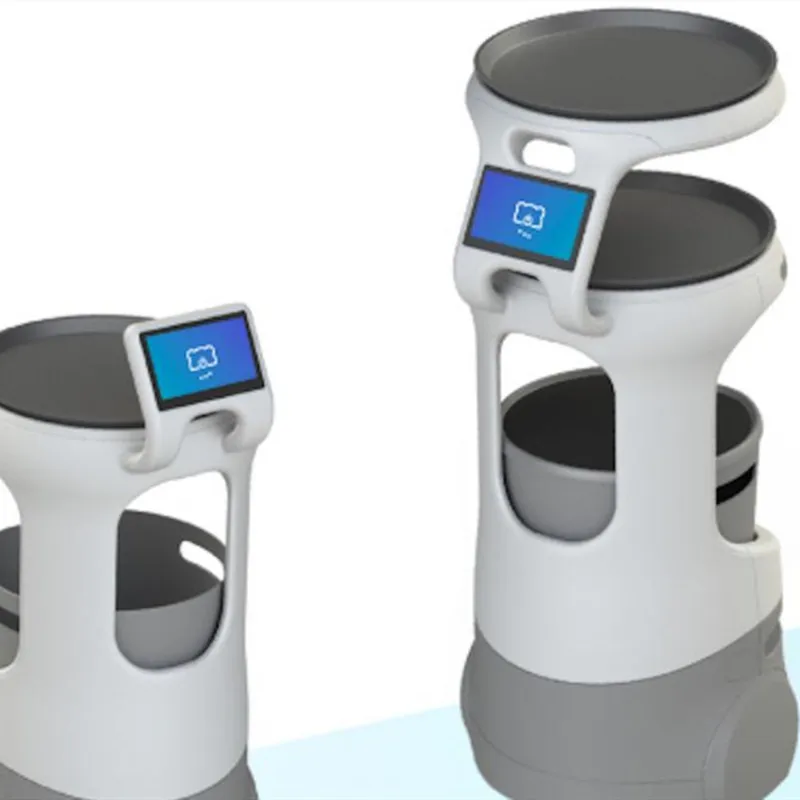 Robot da cameriere Uwant Hotel Conservazione di cibo Robot da consegna commerciale Robot da cameriere per consegna bevande - immagine 3