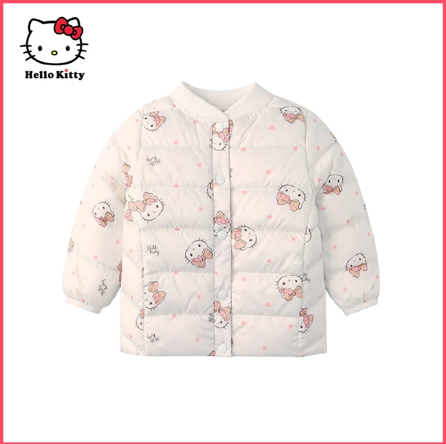 

Пуховик HelloKitty Sanrio милый детский модный уютный теплый женский зимний красивый зимний легкий хлопок