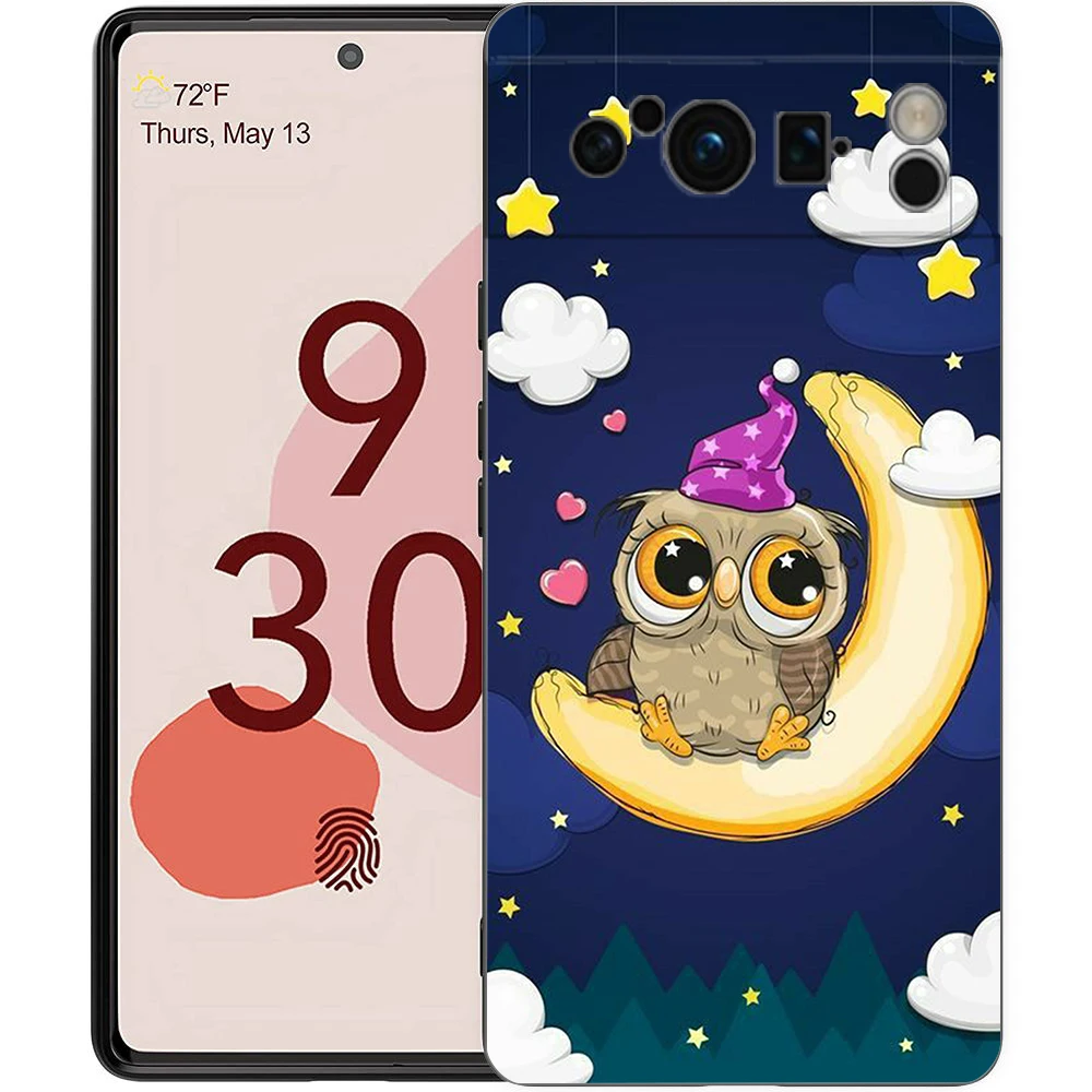 Adorable Cartoon Owl Shockproof Silicone Phone Case Cover