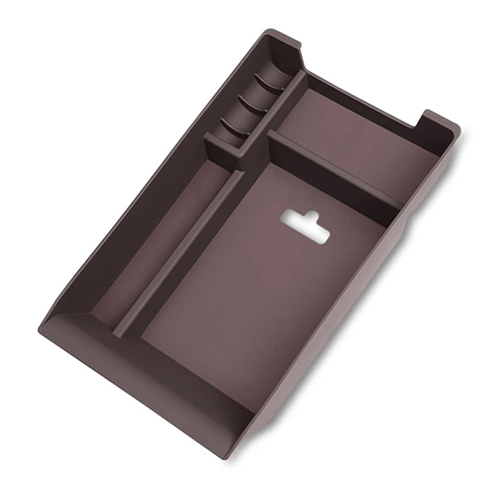 

For BMW X5 F15 Central Storage Glove Box Central Storage Glove Box Brown Red ABS Car Armrest Box For BMW X5 F15