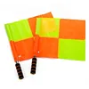 Football Generous Grid Border Referee Flag Tournament Patrol Referee Flag Non Knotted Hand Flag Offside Flag Football Supplies 2