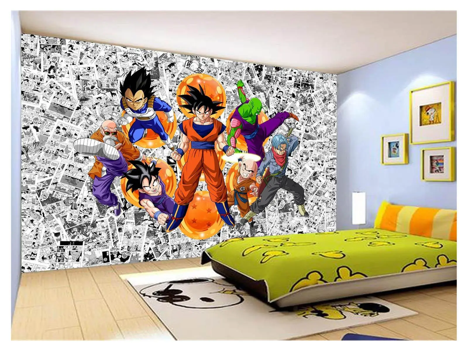 Quadro Decorativo Dragon Ball Vegeta Desenho Anime Salas Quartos Decorações  Com Moldura G02