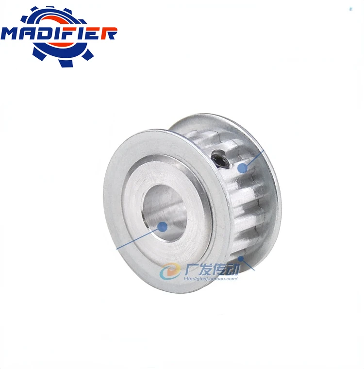 

XL 15 Teeth Pulley AF Groove Width 10/13/15mm Hole 4/5/6/6.35/7/8/10/11/12/12.7/14/15mm Two-Side Flat Synchronous Pulley