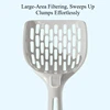 Large Grid Cat Litter Scoop, tofu cat litter scoop Pet Waste Cleanup Tool,Durable Cat Sand Scooper for Kitty Litter Box Cleaning 4