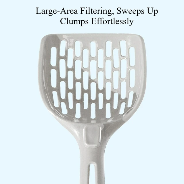 Large Grid Cat Litter Scoop, tofu cat litter scoop Pet Waste Cleanup Tool,Durable Cat Sand Scooper for Kitty Litter Box Cleaning 4