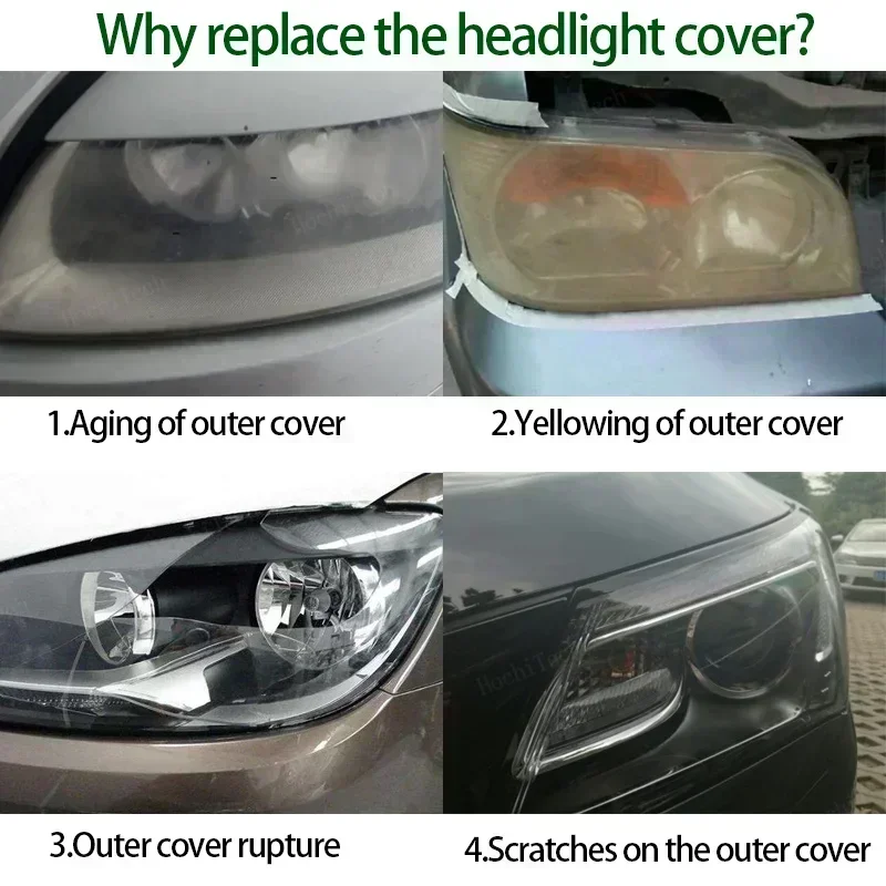 For Ford Focus MK2 C307 2004 2005 2006 2007 Front Headlamp Cover Lampshade Case Lens Transparent Head Light Cover Sh