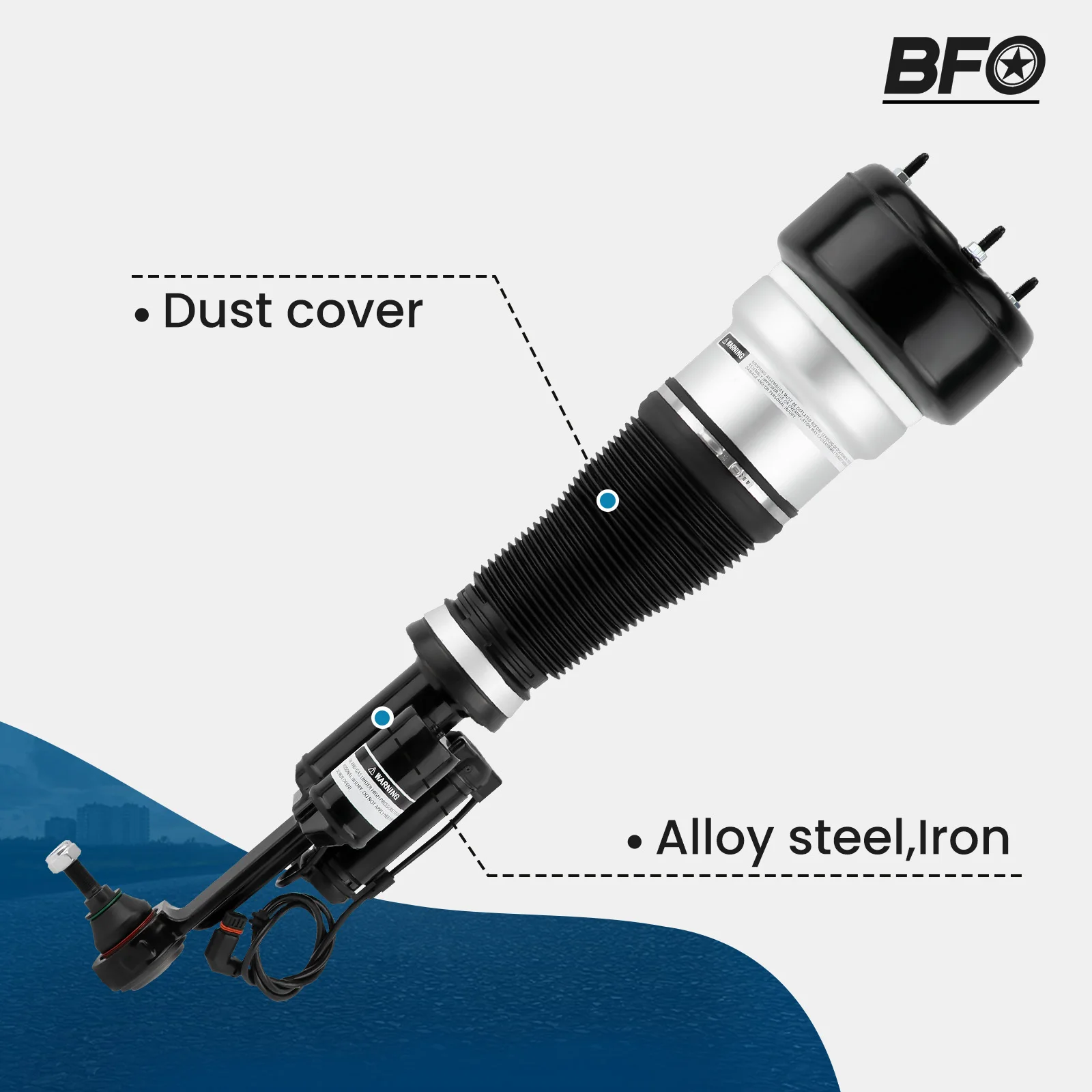 Front Air Suspension Shock Strut Fit For Mercedes S-Class W221 4MATIC