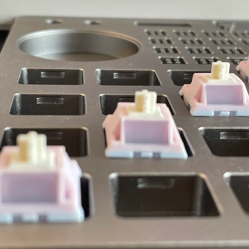 KeyGeek KeyLin V2 스위치 5핀 선형 Thock 사운드 스위치 기계식 키보드 스위치용 RGB U4 미세 윤활 37g 42g 48g
