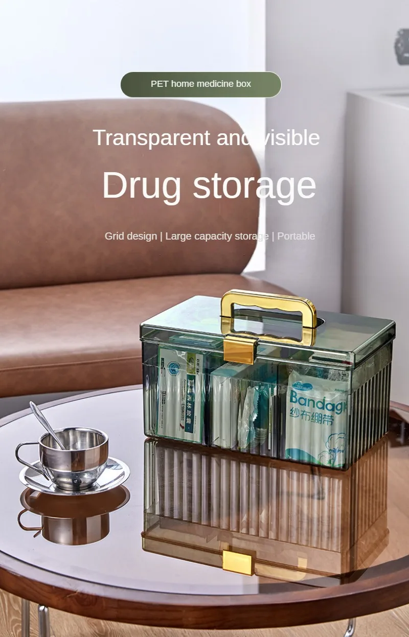 Storage Box Makeup Organizer Box Dustproof Plastic Storage Container Portable Desktop Organizer Clear Medicine Storage Box (Medium) 10 Hmqviviiynsayin7Wuastwsf6Mquhiwkpa3S