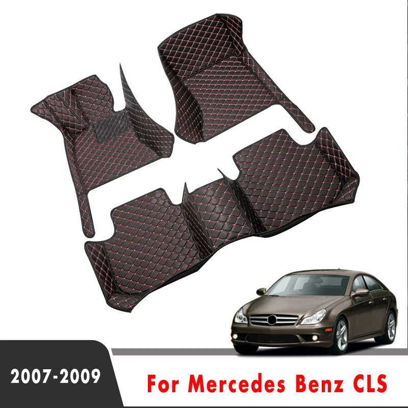 

Автомобильные коврики для Mercedes Benz CLS 2009 2008 2007 (5 сидений), водонепроницаемые коврики под заказ, аксессуары, накладки для ног в салон автомобиля