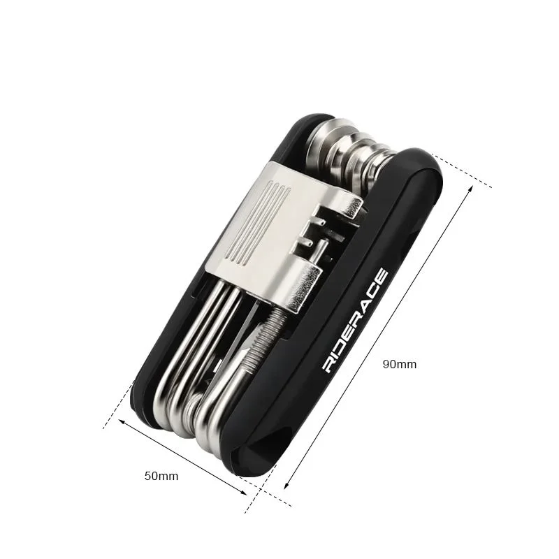 자전거 멀티툴 휴대용 자전거 수리 도구 12 in 1 체인 분리기 커터 육각 스포크 렌치 드라이버