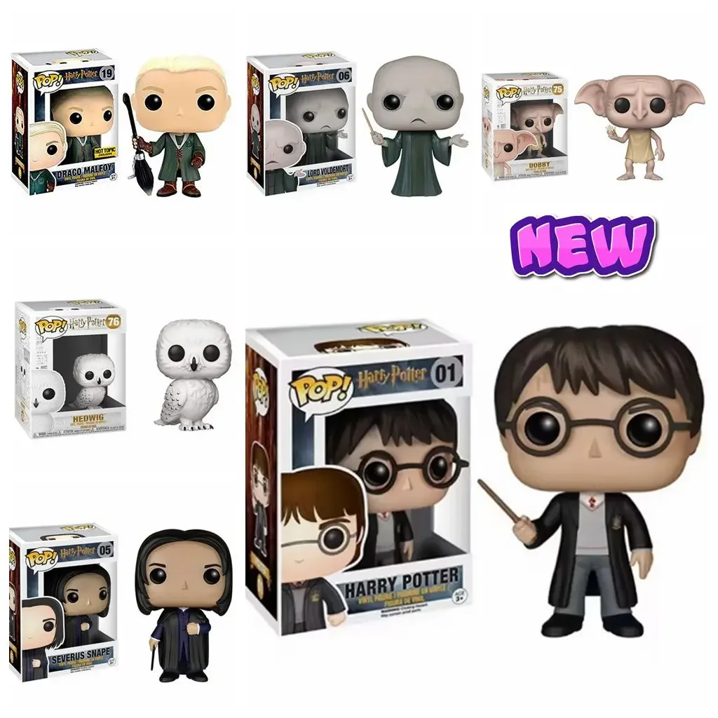 Rock-Bottom Price Funko Pop Harry Potters 01 #05 #06 #19 #75 #76 # Snape Malfoy Dobby Hedwig Pvc Figure Giocattoli Modello Da Collezione