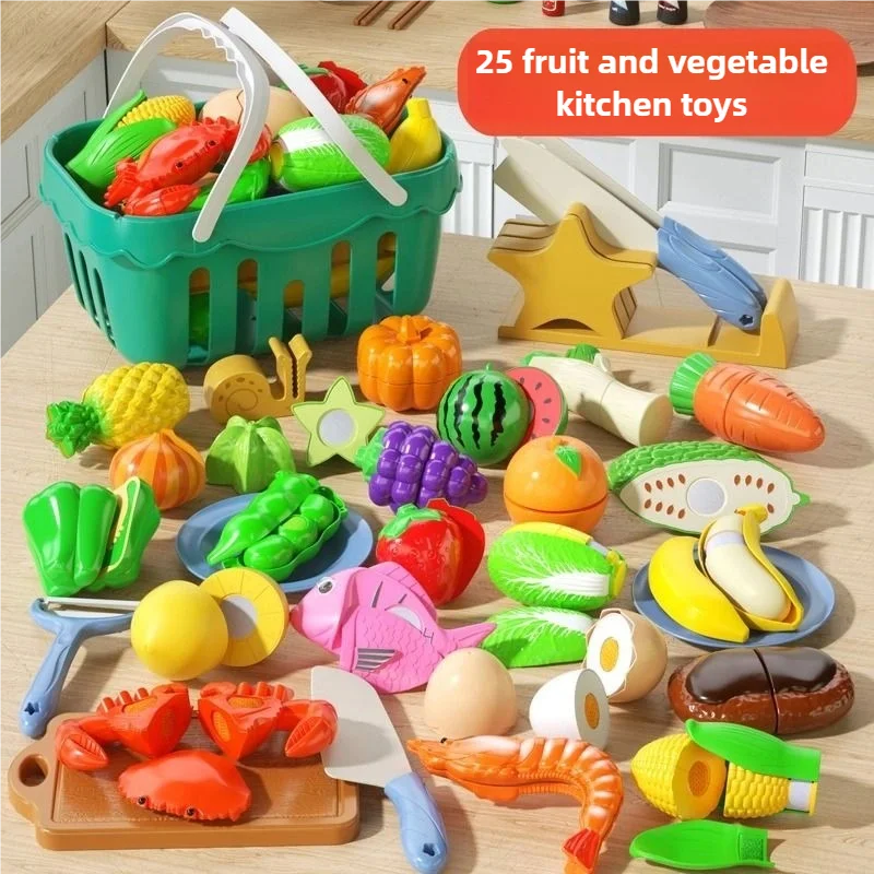 DIY Fruit Cutting Music Toy Kitchen Toys Set 25 PCs