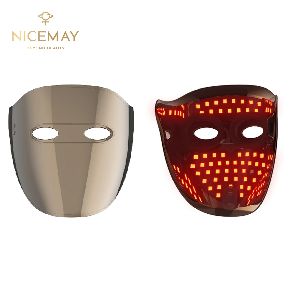 

Nicemay Red Light Therapy Mask LED Face Mask Light Therapy At Home Photon Skin Care Beauty Mask for Anti Wrinkles Acne Reduction
