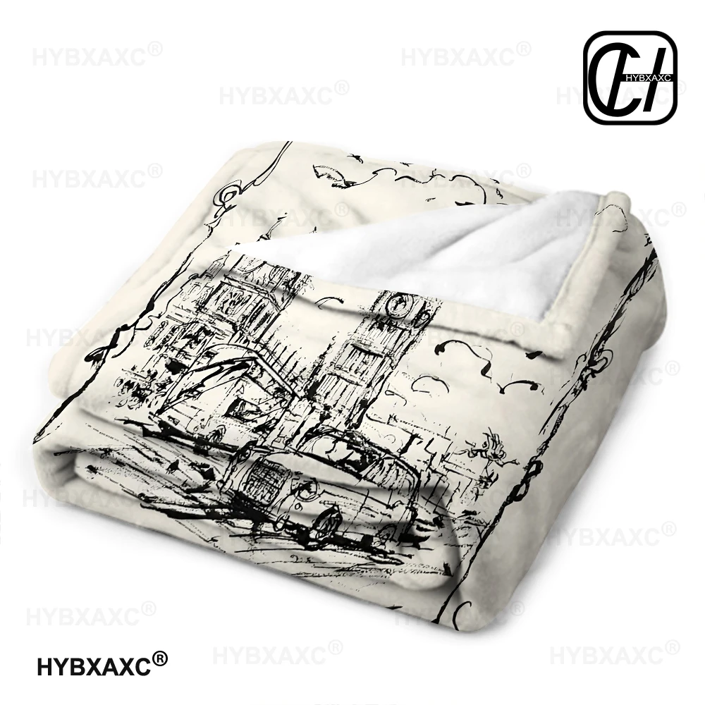 Cute Blanket Set Baby Kawaii Kids Blanket Winter Blanket B-burberry-y Sml Bed Cover Down 3