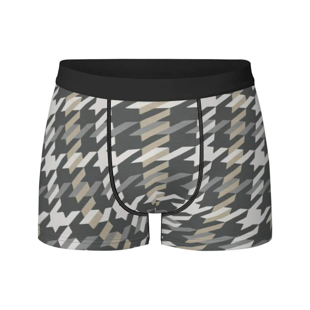 thumbnail image 1 of Calzoncillos tipo bóxer transpirables para hombre, ropa interior de pata de gallo, regalo, 1 of 5