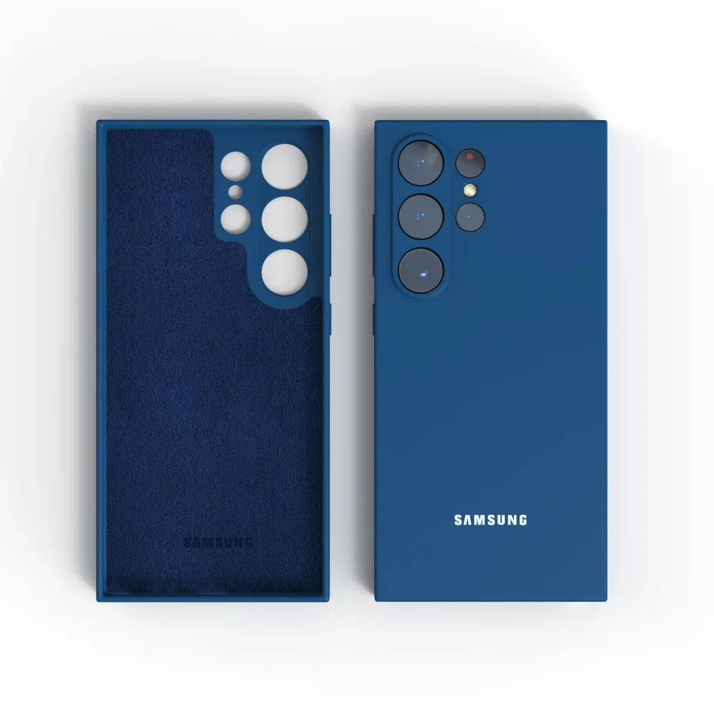 For Samsung S24 Ultra Case S24Ultra S24Plus Plus Soft Liquid Silicone Cover Thin Shockproof Phone Back Galaxy Protective Shell