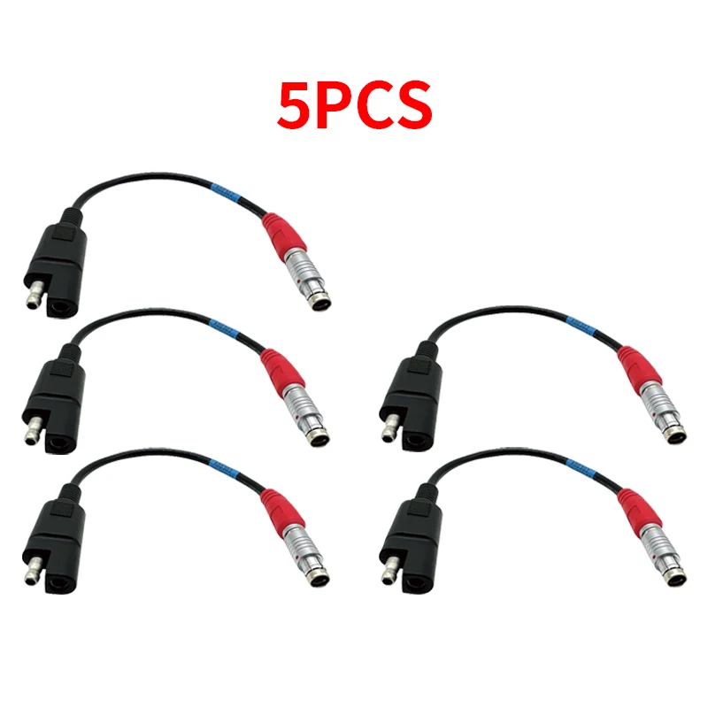 5PCS New Power Cable A00302 For GPS HiPer HiPer Lite Wired To SAE 2-pin Flat Con