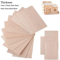Balsa Wood Sheets for DIY Craft Projects - Multiple Size Options Available (Wood)