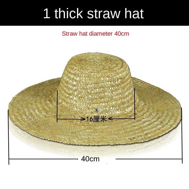 Farmers Large Straw Hat Wide Brim Straw Sun Hat Agricultural Large Sun-Proof  Travel Male Hat Construction Site Children Fishing - AliExpress