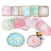 Natural Resin Stone Luxury Nail Art Palette Mix Color Drawing Pallet Gel Polish Display False Nail Tips Shelf DIY Manicure Tools 1