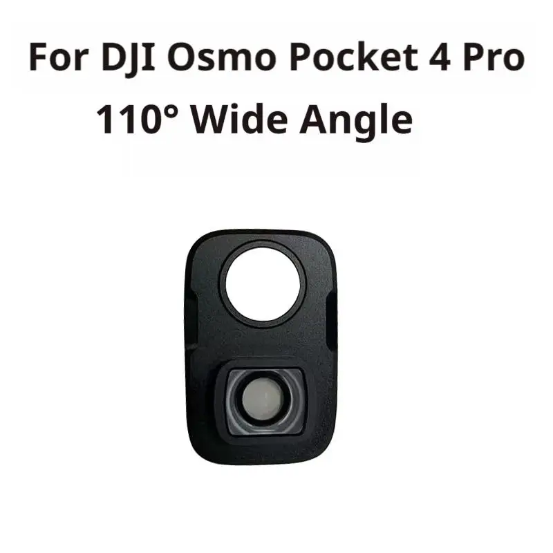 DJI 오즈모 포켓 4 프로용 광각 렌즈 110 ° 광학 유리 보기: 저왜곡, 높은 광투과율, 스냅온 디자인
