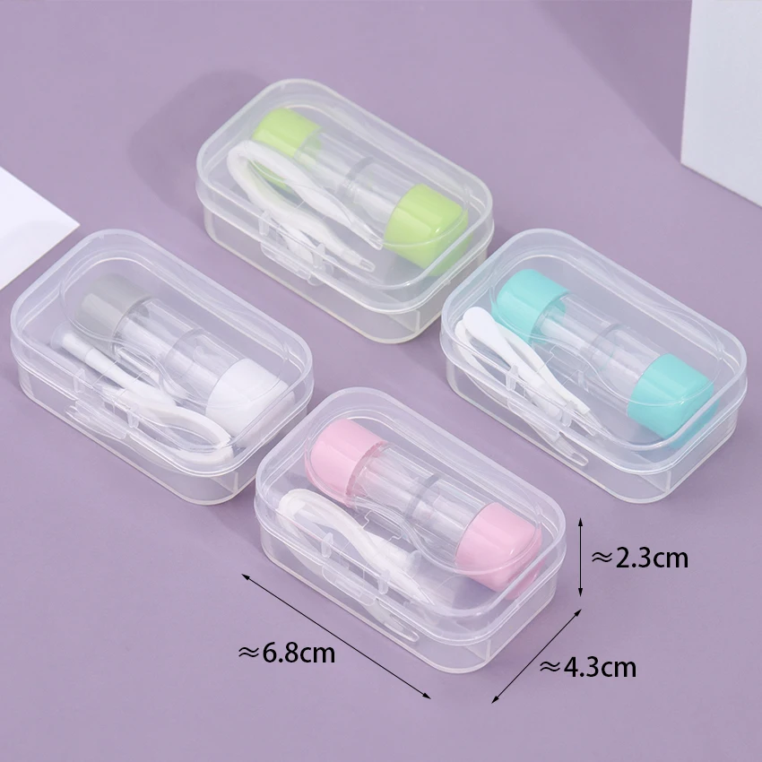 1pc Clear Disposable Contact Lens Holder